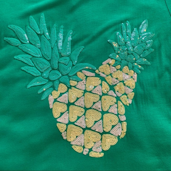 Women’s Pineapple Sparkly T-Shirt - Picture 4 of 11